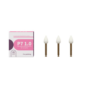 40pcs Dental Composite Resin Polishers One-step Finishing System Low-speed Polishing Cups Points Discs RA Shank