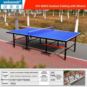 Wolk Wook | Weather-Resistant Folding Outdoor Ping Pong Table