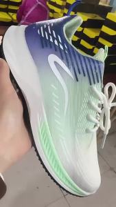 Giày Nam Mẫu Mới Giày Thể Thao Nam Mùa Hè Mẫu Mới Giày Chạy Bộ Mặt Lưới Dệt Bay Giày Lưới Thoáng Khí Mẫu Nam