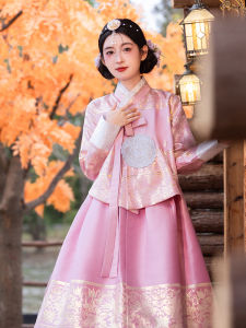 Traditional Korean Princess Skirt Classical Dance Womens Fashion Photography Costume National Ethnic Style Polyester Fiber