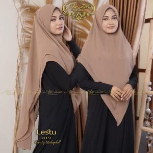 BISA COD Hijab Instan Kepala Non Pet Non Tali Kode LESTU Bahan Ceruty Babydoll By Ory AjeZas