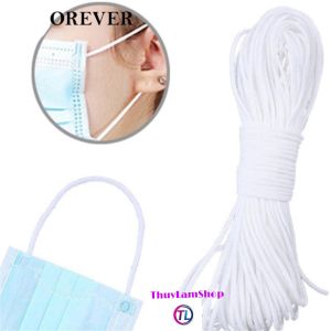 5m dây thun may khẩu trang y tế cao cấp êm dịu cho tai