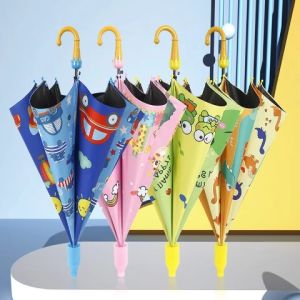 Children Cute Cartoon Umbrella J Handle Umbrella Gift for Boys and Girls for Kindergarten Primary School Student