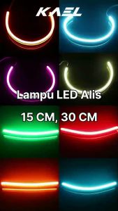 LED Alis 30 15 CM DRL Motor-Mobil Lampu Fleksibel Waterproof