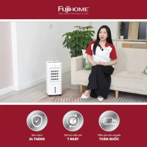 Quạt làm mát không khí bằng hơi nước Nhập Khẩu FUJIHOME AC-05 quạt điện điều hoà không khí mini làm mát nhanh đảo gió