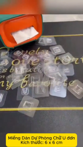 Miếng dán chữ U treo khay kệ ổ cắm router wifi Treo Tường Kitchen PVC cao cấp 6x6cm dính chắc trên bề mặt phẳng không vân nhám