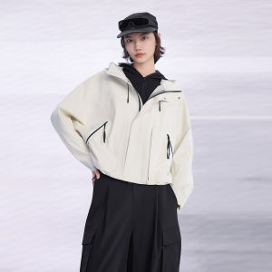 Guvet | Áo Khoác Ngắn Soft Shell Phom Rộng Cho Nữ