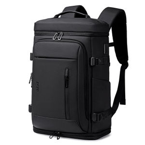 FENRUIEN Mens Business Backpack: Large Capacity & Multi-functional Shoe Bin