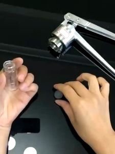 COD-15mm Alat Press Botol Utk Botol Kecil Kaca Mesin Press Botol Parfum Tutup Botol Aluminium Mesin Penyegel Alat Press Parfum Manual