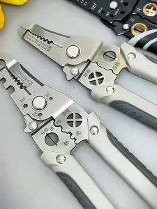 HONI 28 In 1 MultiFunction Wire Stripper Professional Wire Cutter Wire Crimping Plier Stainless Steel Stripping Tool