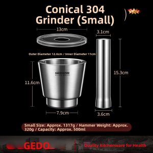 GEDO | Stainless Steel Garlic Masher 304