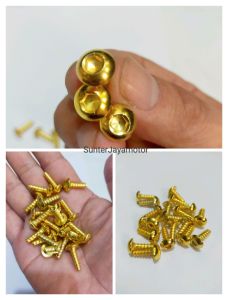 Baut Body Yamaha Kunci L 1 pack isi 20 pcs biji. Gold.