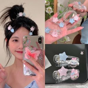 Fashion Angel Girl INS Ngọt ngào dễ thương phong cách tối giản Phụ Nữ trang điểm cho tóc cinnamoroll Giai Điệu Pachon Navarro Ngôi Sao Năm Cánh Tạo Kiểu Sinh Viên Kẹp Tóc Sinh Nhật Món Quà Kỳ Nghỉ