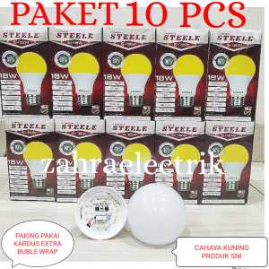 BOHLAM LED / LAMPU LED KAWACHI STEELE CAHAYA KUNING PAKET 10PCS