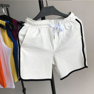Trendy Korean Style Mens Short Pants Casual Elastic Cotton Summer Shorts High Elasticity 4-Part Middle Pants for Teenagers