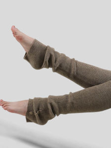 Meikana Womens Yoga Dance Socks Anti-Slip Protective Leg Ballet in the Air Sports Knee-Length Fitness Equipment And Accessories