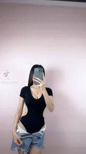 CBB Bodysuit สั้นเว้าเอวข้างหลัง ความเซ็กซี่ เป็นสำคัญ 😛😛😛😛😛 (D07)