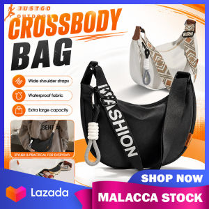 Crossbody Bag Dumpling Shoulder Bag Sling Bag Ins Fashion Hip Hop Solid Color Shoulder Bag Casual Nylon Underarm Bag 斜挎包