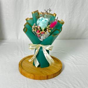 Single Rose Soap Flower Bouquet for celebration girlfriend apology jamuan door gift birthday bunga sabun mawar
