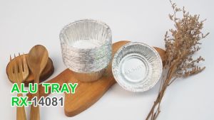 [10 Pcs] Alumunium Foil Tray Cup RX 14081 Lasagna Macaroni Schotel Klapertart Pastel Tutup Zupa Soup Muffin Cupcake Bolu Roti Mini