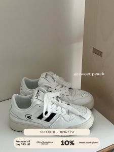 Versatile Thick Bottom Sneakers Womens Casual Shoes Sweet Peach Planet Fall 2025 New Style INS Sporty Leisure Board Shoes