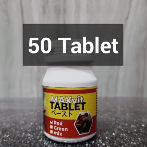 Pelet ikan hias Maxvit tablet tempel kaca akuarium aquascape