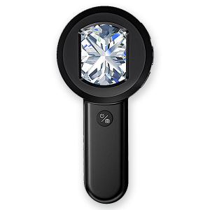 High Definition Electronic Handheld Magnifying Glass 100x for Jewelry Identification IC Chip High Power Money Stamp Diamond Waist Code Purple Clay Pot Tianzhu Luxury Goods