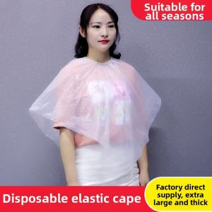 Disposable Hair Dye Cape for Salons Waterproof Thick No-Rinse