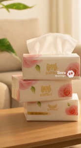 480 Sheets x 8 Packs Tissue Soft Strong Multipurpose Facial Tissue Everyday Tissue Bundle