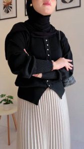 Cardigan Tamara Knitwear Wanita Korean Style / Atasan Wanita Outer Rajut Kekinian