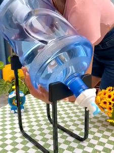 CTMALL Portable Automatic Faucet for Plastic Mineral Water Despenser Dispenser Faucet Pump Stand Rack