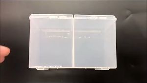 2 Grids Nail Art Storage Box Cotton Pads Makeup Remove Pads Box Nail Polish Remover Pad Organizer Holder Container Case