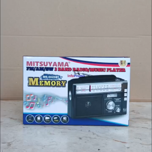 Radio Portabel Mitsuyama MS 4020BT Memory - 3 Band FM/AM/SW Bluetooth Original SNI