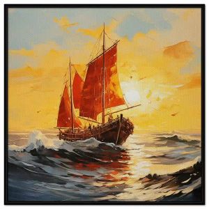 Tranh phong cảnh thuận buồm xuôi gió. Tranh treo tường dán tường Canvas. CGI-220
