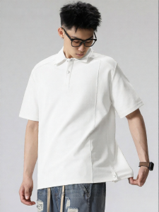 Wood soon | Retro American Polo Shirt Men Casual