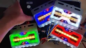 1 Pc - R/E HOVERBOARD 24V (13cm x 10cm) Waterproof LED Truck Side Marker Lamp Clearance Light for All Truck Trailer Elf Forward Tractor Jeep Bus etc.
