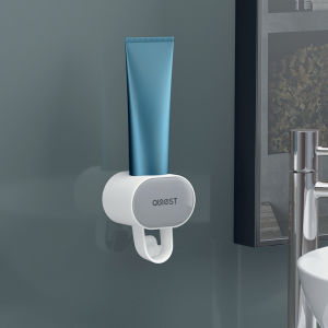 Adults&Children Automatic Dust-proof Toothpaste Dispenser Wall Mounted Stand Toothpaste Squeezer Holder Bathroom Accessories Set