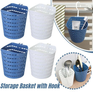 Space Saving Snacks Sundries Storage Basket with Hook Multipurpose Small Items Organizer Household Kitchen Hangable Storage Accessories