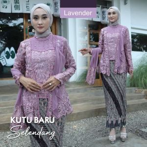 OM-Kebaya Tunangan Masa kini / Kebaya Kutu Baru Selendang /Setelan Kebaya Pesta Mewah