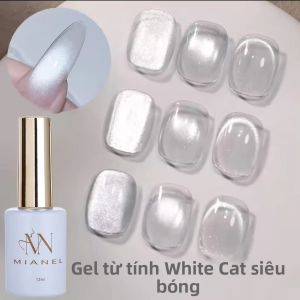 Sơn Móng Tay Gel Mắt Mèo Trắng Sứ 12ML Mùa Thu Đông Bán Chạy Trang Trí Móng Giáng Sinh Chuyên Nghiệp Thành Phần Nhựa