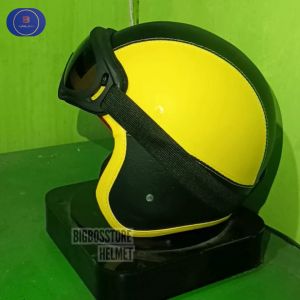 HELM ANAK BOGO PORORO POLOS USIA 2 3 4 5 6 7 TAHUN FULL KULIT FREE KACAMATA