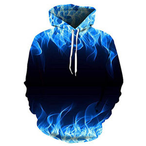 Hooded Sweatshirt Mens Red 3D Dragon Totem Print Overhead Jacket Loose Fit Youth Trend Casual Autumn Chinese Style