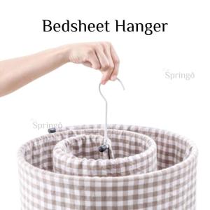 CozyHome Spiral Hanger Bedsheet Hanger Cadar Hanger Easy Dry Space Saving Blanket Towel Shirt Hanger HHA