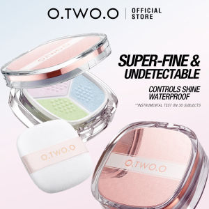 O.TWO.O 3 in 1 Face Setting Powder Loose Face Powder Matte Finishing Ultra-Fine Texture Oil Control Waterproof Long-lasting Powder