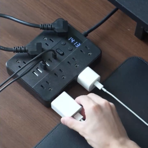 CHIEFWAY 23-IN-1 Multi-outlets Power Strip with 1.5M/3M Extension Cord 16 AC Outlets & 4 USB A/2 Type C Ports Desk Charging Station for Home/Office