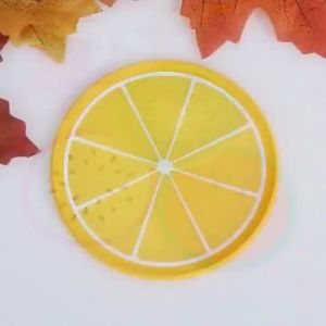 Tatakan Gelas Anti Panas 1pc Alas Gelas Motif Buah MLH I24