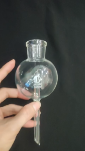 Bình cầu thủy tinh bảo hiểm dùng lọc khí 100ml chống trào chống phun mẫu thí nghiệm