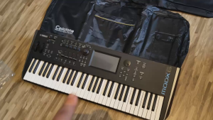Casiotone 61 and 88 keys keyboard bag with Casio slogan
