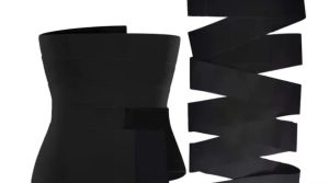 Ella Mall COD Tummy Wrap Body Shaper Abdomen Waist Trainer Tape Elastic Training Corset Body Sculpti Slimming