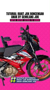 GEMILANG Jok Boncengan Anak Motor Satria Fu Karbu